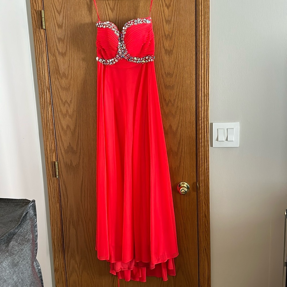 Size 0 XSCAPE chiffon maxi dress